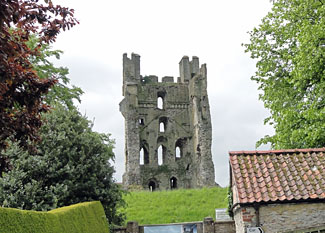 Helmsley Castle (English Heritage) North Yorkshire - View from Castlegate