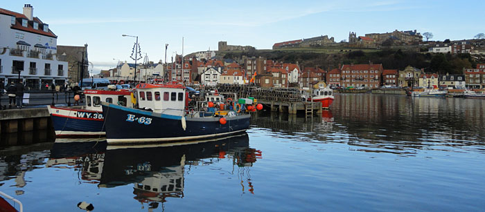 Fishing boats in Whitby Harbour